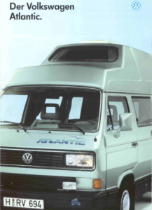 Brochure Brochure VW Westfalia T3 Atlantic 1990 (D)