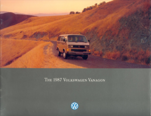 Brochure Brochure VW T3 Vanagon 1987 (USA)