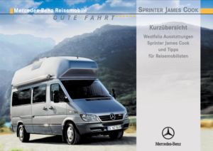 Brochure Handleiding Mercedes Sprinter Westfalia James Cook