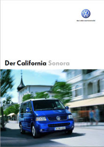 Brochure Brochure VW T5 California Sonora