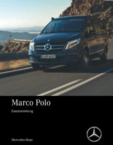 Brochure Gebruikershandleiding / instructieboekje Mercedes V-klasse Marco Polo 2020 (D)